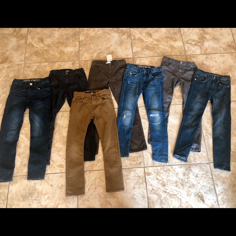 7 pair H&M boys Pants/Jeans size 8/9